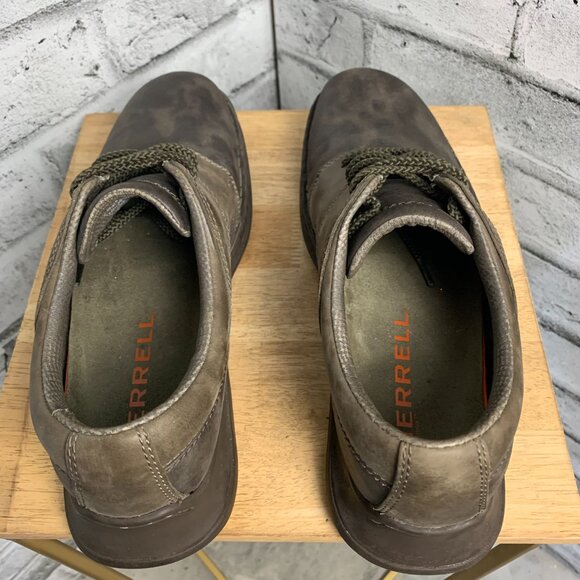 Merrell Shoes Mens 8.5 Brown Gunsmoke Leather Business Casual Performance Oxford main image 7